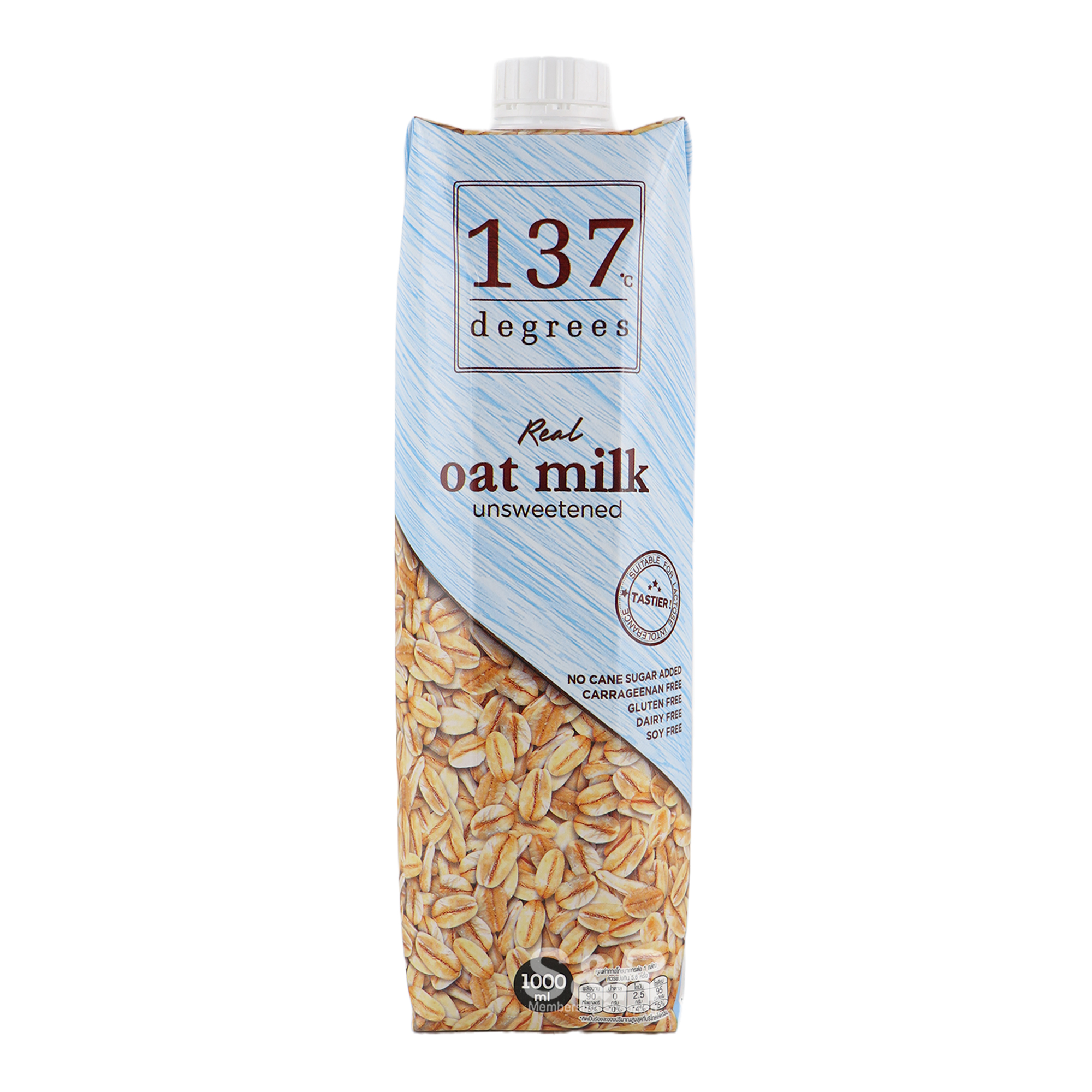 137 Degrees Oat Milk Unsweetened 1L